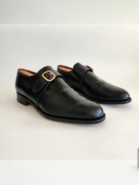 E.T. Wright Masters Collection Black Monk Strap Dress Shoes 11 EEEE Wide